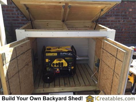 stainless steel generator enclosure|build your own generator shed.